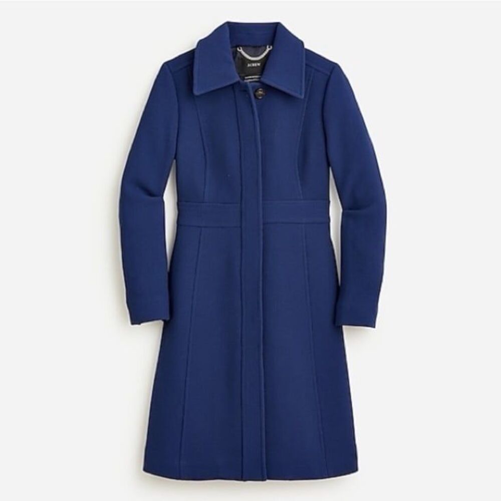 NWT J. Crew Classic Lady Day Coat in Italian Double-Cloth Wool with Thinsulate